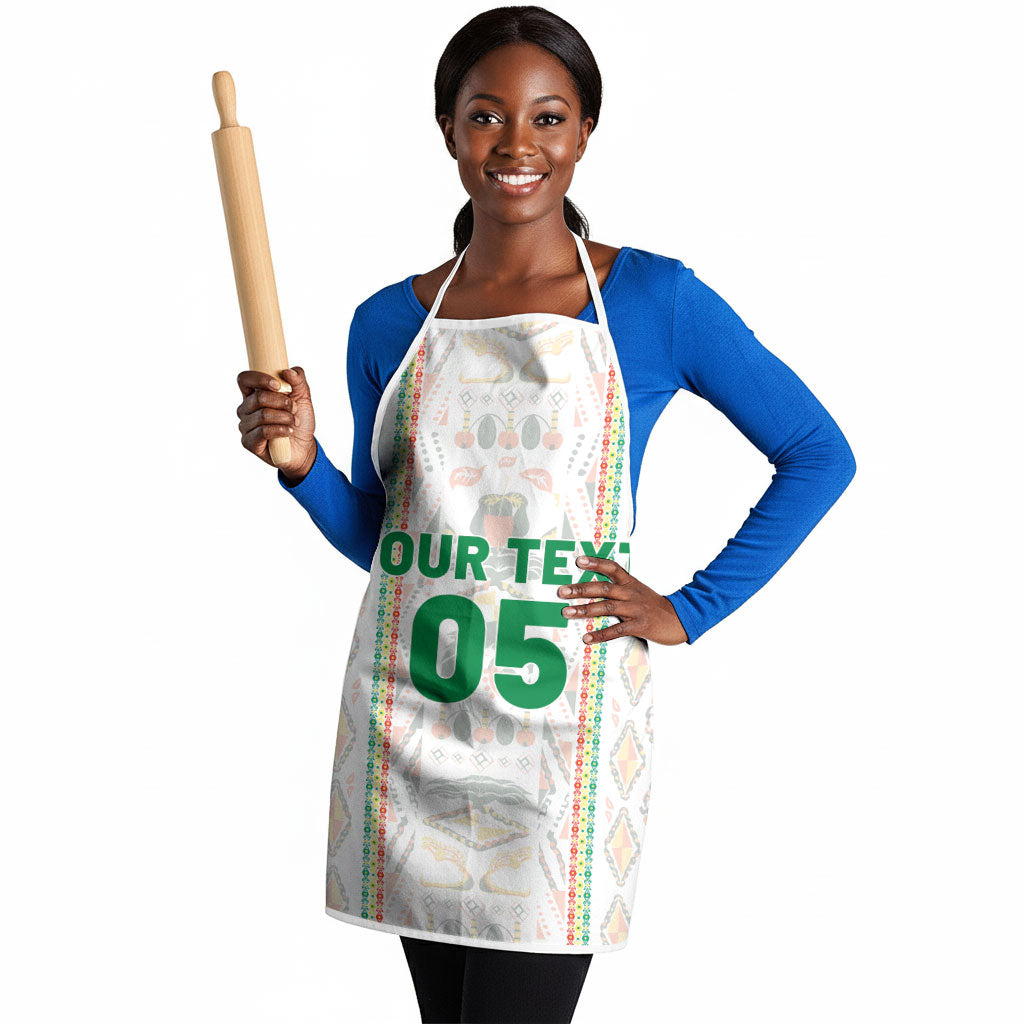 Custom Senegal Football 2026 Apron Car Rapide-Inspired Pattern