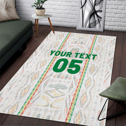 Custom Senegal Football 2026 Area Rug Car Rapide-Inspired Pattern