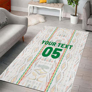 Custom Senegal Football 2026 Area Rug Car Rapide-Inspired Pattern