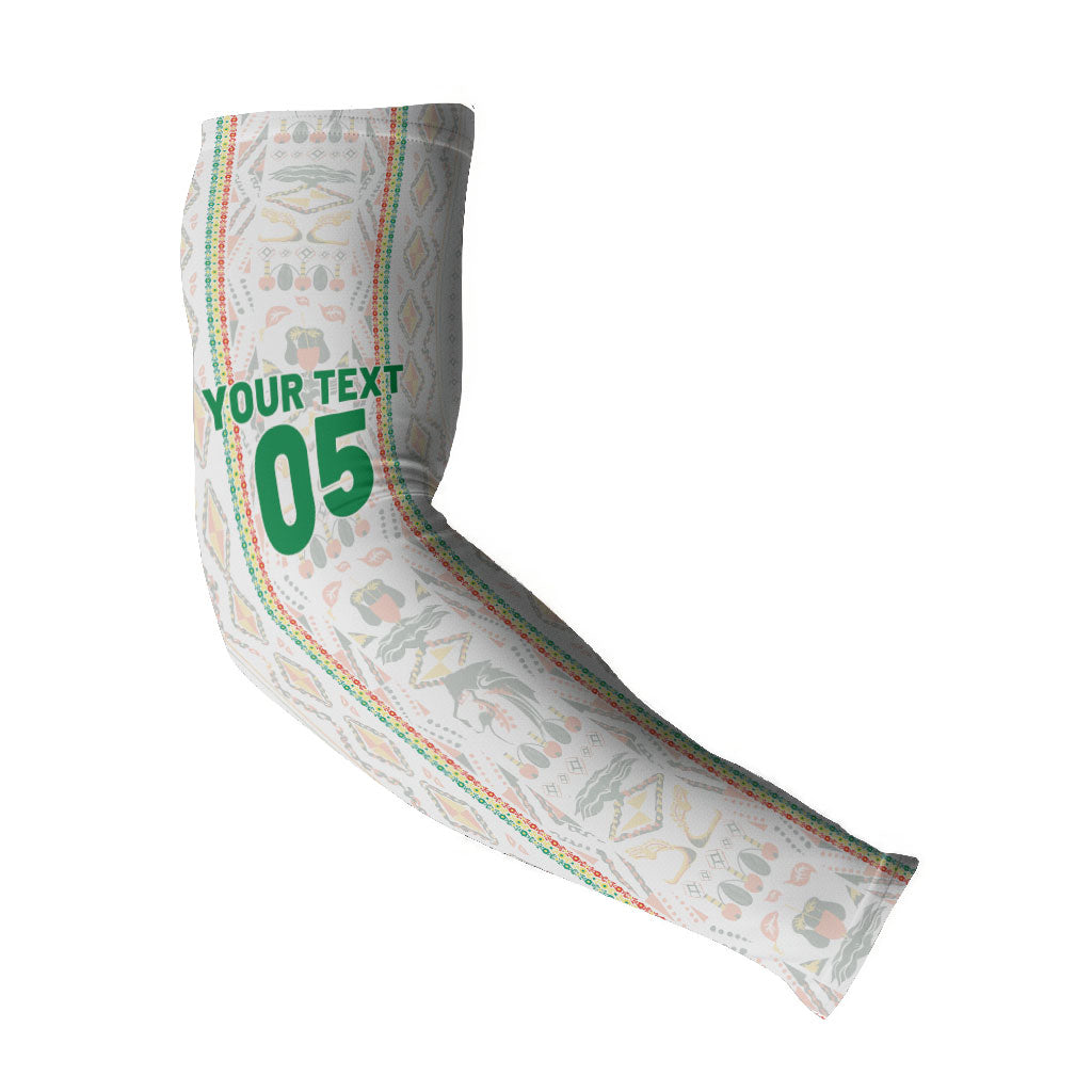 Custom Senegal Football 2026 Arm Sleeves Car Rapide-Inspired Pattern