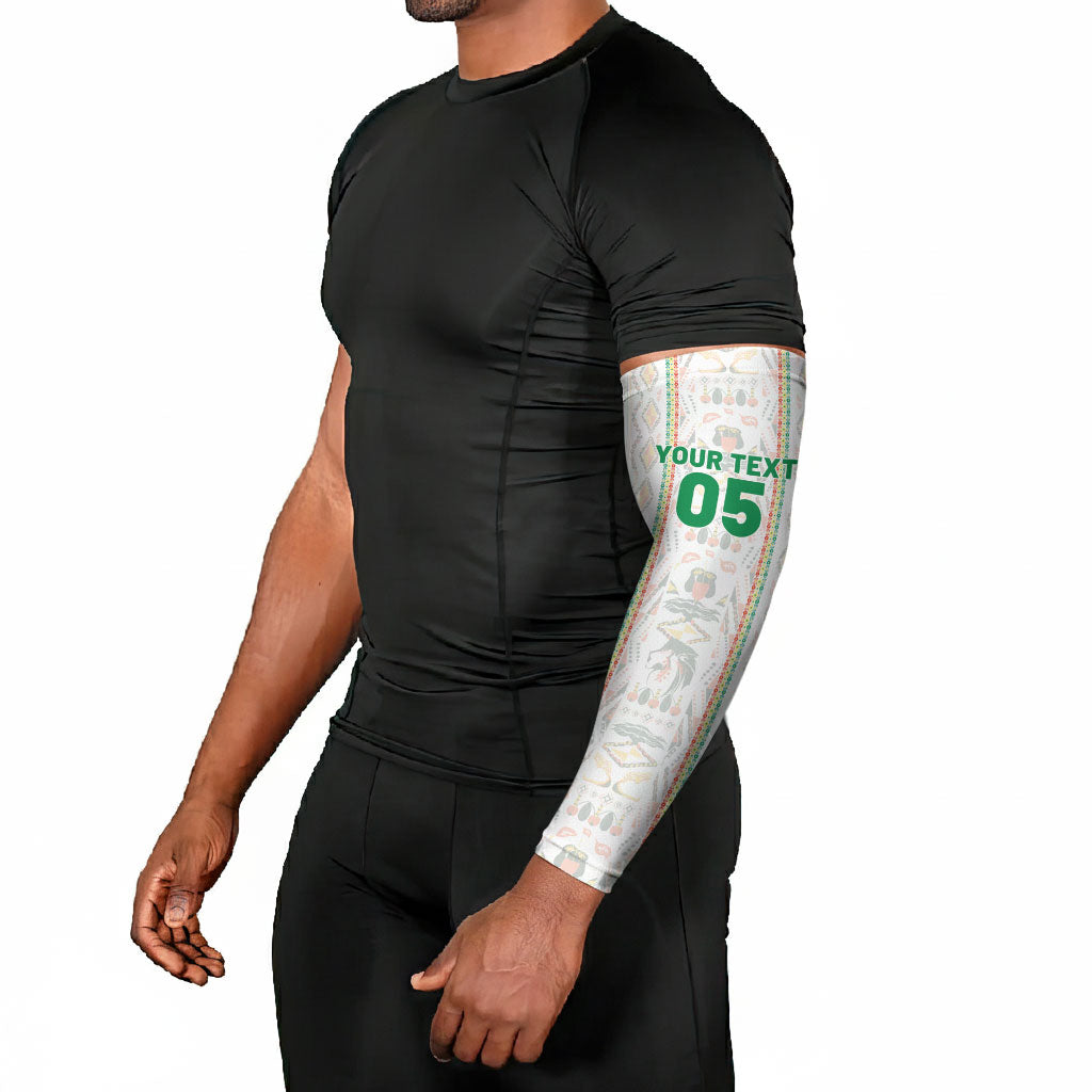 Custom Senegal Football 2026 Arm Sleeves Car Rapide-Inspired Pattern