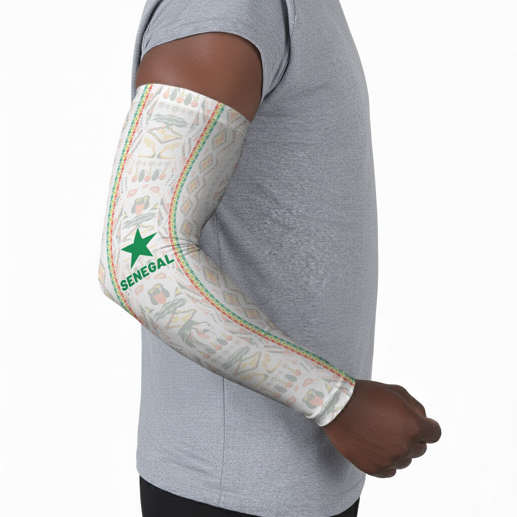 Custom Senegal Football 2026 Arm Sleeves Car Rapide-Inspired Pattern