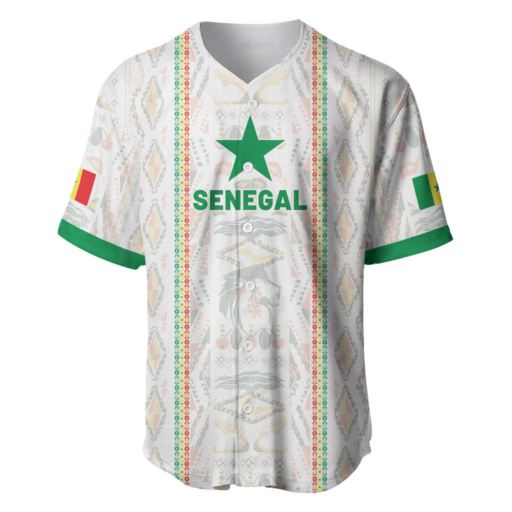 Custom Senegal Football 2026 Baseball Jersey Car Rapide-Inspired Pattern