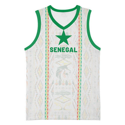 Custom Senegal Football 2026 Basketball Jersey Car Rapide-Inspired Pattern