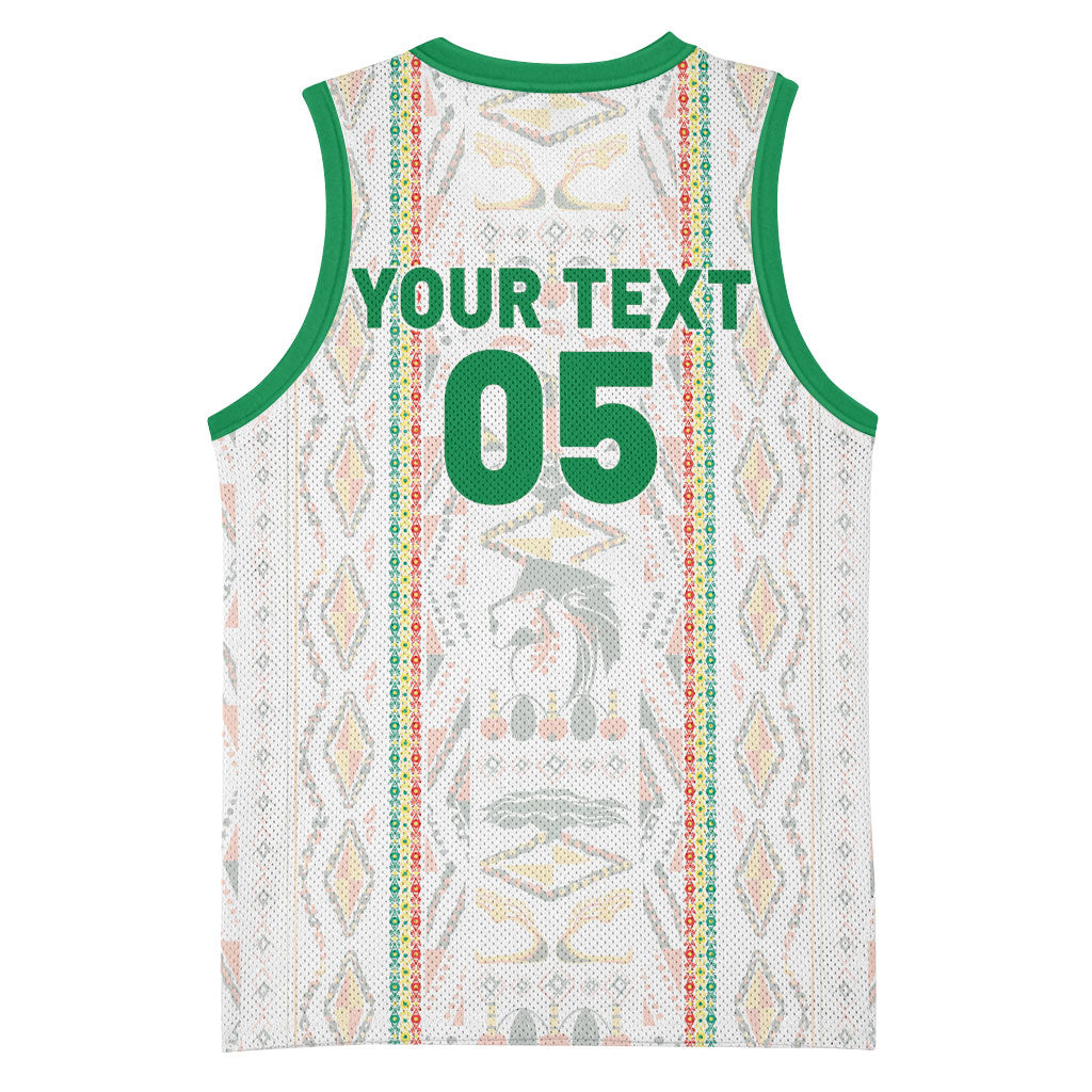 Custom Senegal Football 2026 Basketball Jersey Car Rapide-Inspired Pattern
