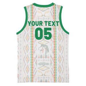 Custom Senegal Football 2026 Basketball Jersey Car Rapide-Inspired Pattern