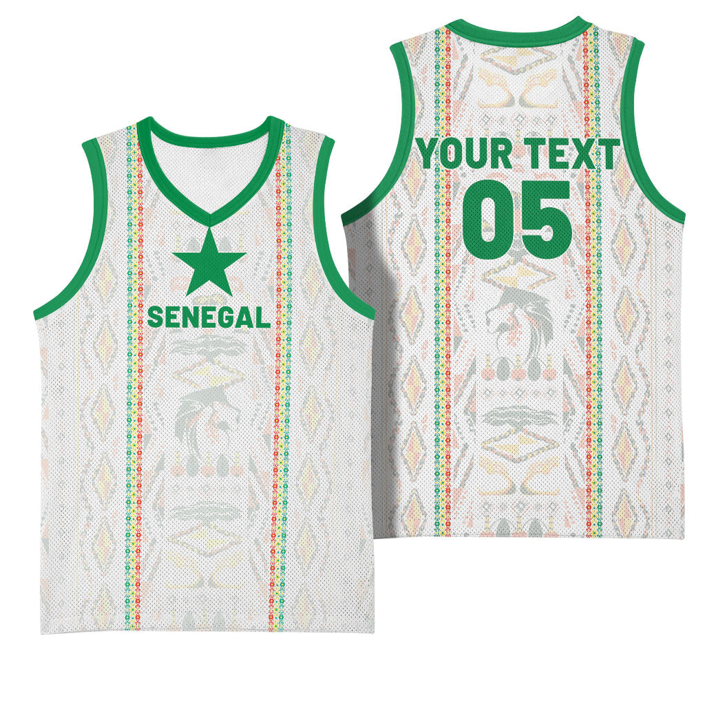 Custom Senegal Football 2026 Basketball Jersey Car Rapide-Inspired Pattern