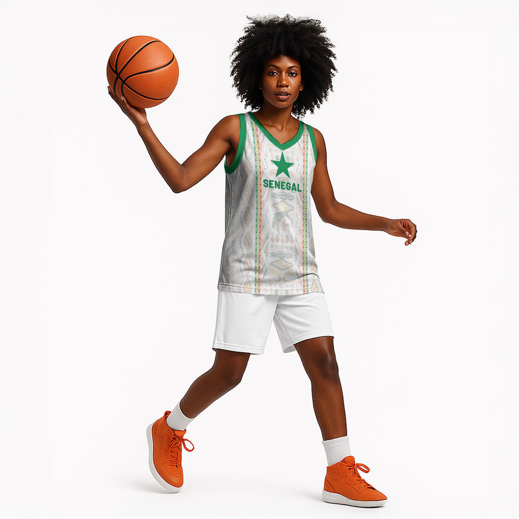 Custom Senegal Football 2026 Basketball Jersey Car Rapide-Inspired Pattern