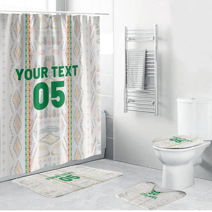 Custom Senegal Football 2026 Bathroom Set Car Rapide-Inspired Pattern