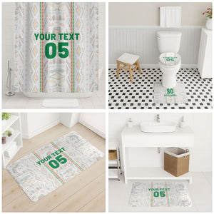 Custom Senegal Football 2026 Bathroom Set Car Rapide-Inspired Pattern