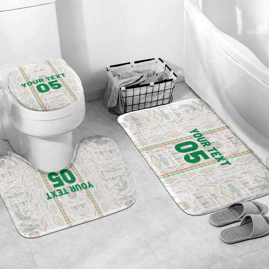 Custom Senegal Football 2026 Bathroom Set Car Rapide-Inspired Pattern