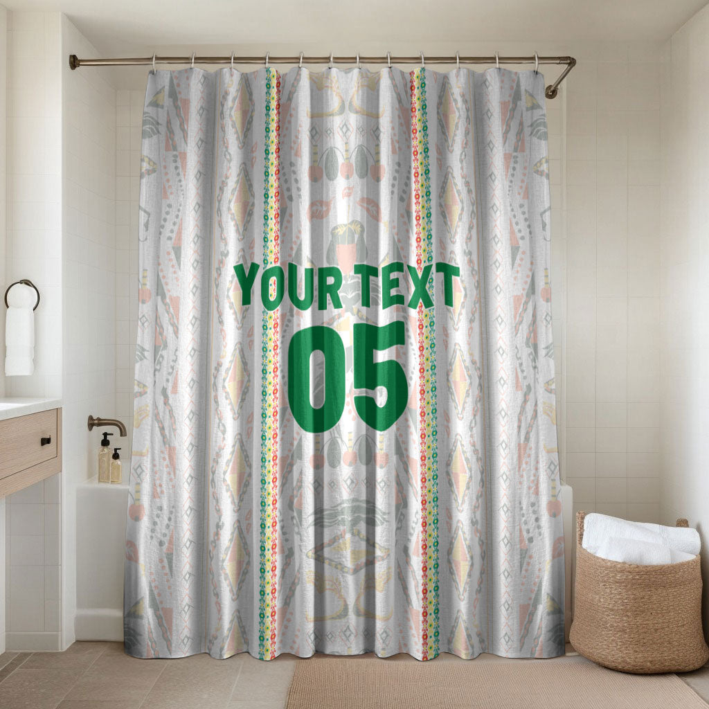 Custom Senegal Football 2026 Bathroom Set Car Rapide-Inspired Pattern