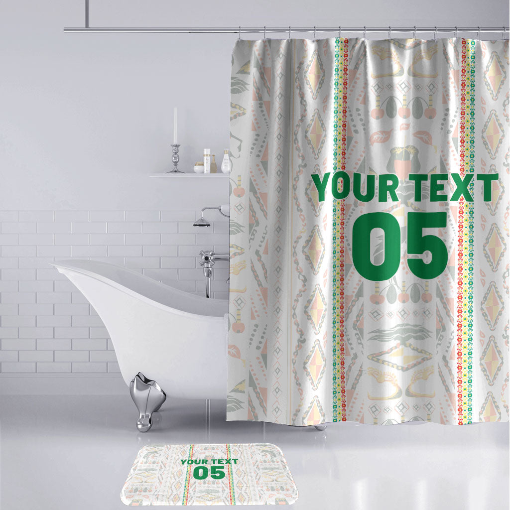 Custom Senegal Football 2026 Bathroom Set Car Rapide-Inspired Pattern