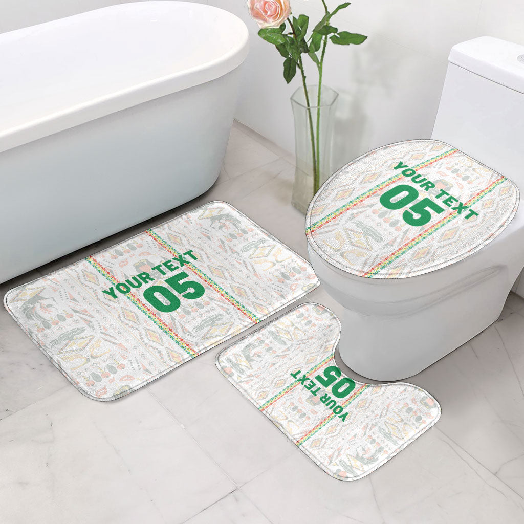 Custom Senegal Football 2026 Bathroom Set Car Rapide-Inspired Pattern