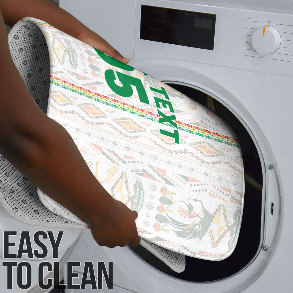 Custom Senegal Football 2026 Bathroom Set Car Rapide-Inspired Pattern