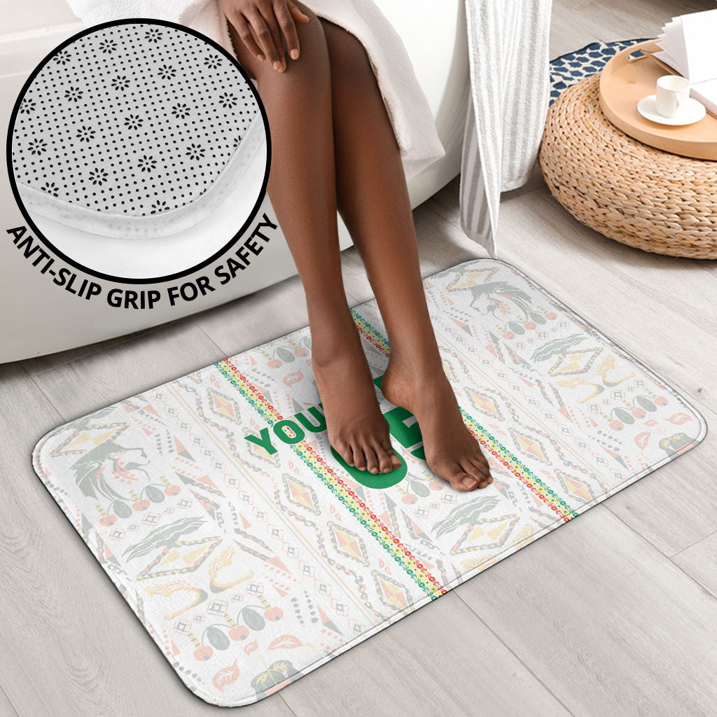 Custom Senegal Football 2026 Bathroom Set Car Rapide-Inspired Pattern