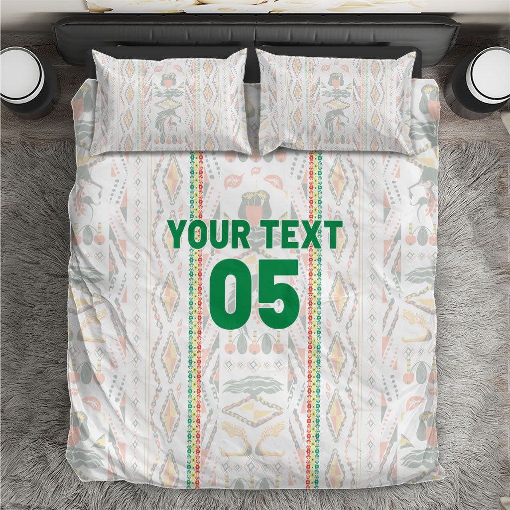 Custom Senegal Football 2026 Bedding Set Car Rapide-Inspired Pattern