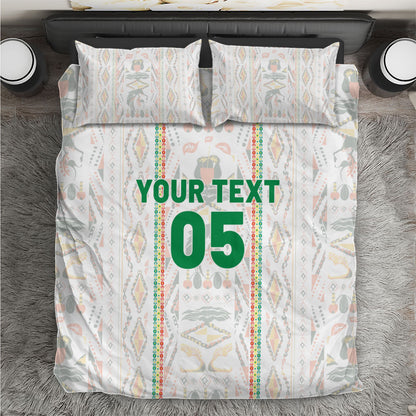 Custom Senegal Football 2026 Bedding Set Car Rapide-Inspired Pattern