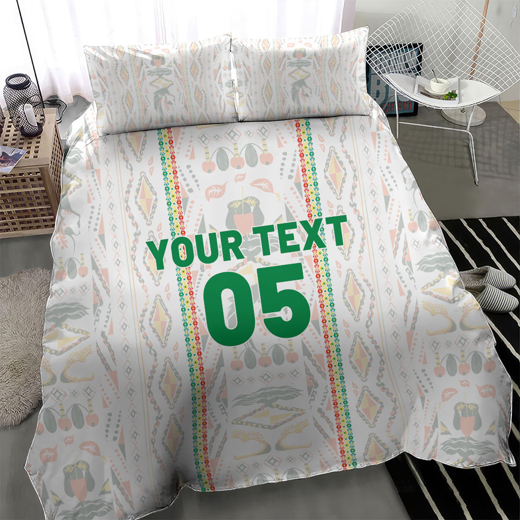 Custom Senegal Football 2026 Bedding Set Car Rapide-Inspired Pattern
