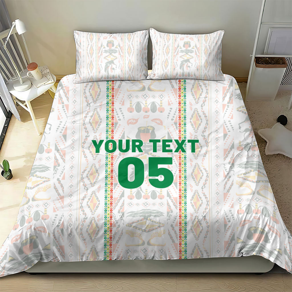 Custom Senegal Football 2026 Bedding Set Car Rapide-Inspired Pattern