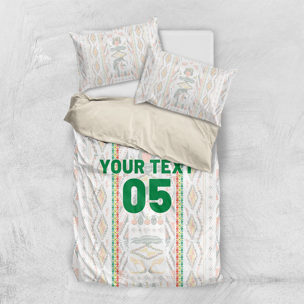 Custom Senegal Football 2026 Bedding Set Car Rapide-Inspired Pattern