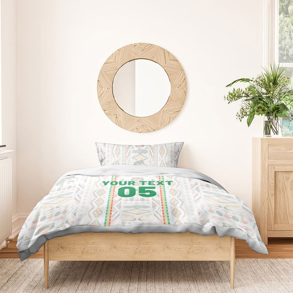 Custom Senegal Football 2026 Bedding Set Car Rapide-Inspired Pattern