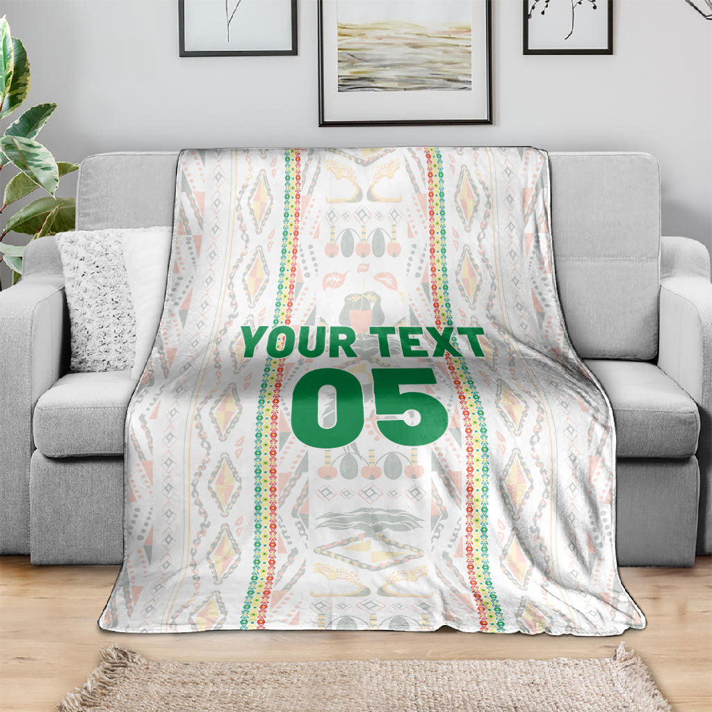 Custom Senegal Football 2026 Blanket Car Rapide-Inspired Pattern