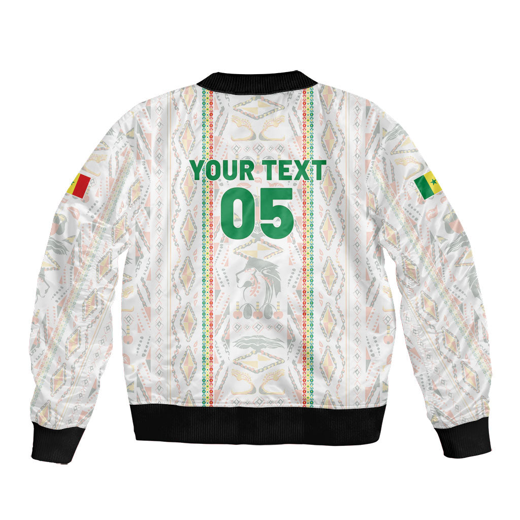 Custom Senegal Football 2026 Bomber Jacket Car Rapide-Inspired Pattern