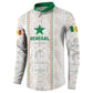 Custom Senegal Football 2026 Button Sweatshirt Car Rapide-Inspired Pattern