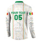 Custom Senegal Football 2026 Button Sweatshirt Car Rapide-Inspired Pattern