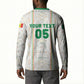 Custom Senegal Football 2026 Button Sweatshirt Car Rapide-Inspired Pattern