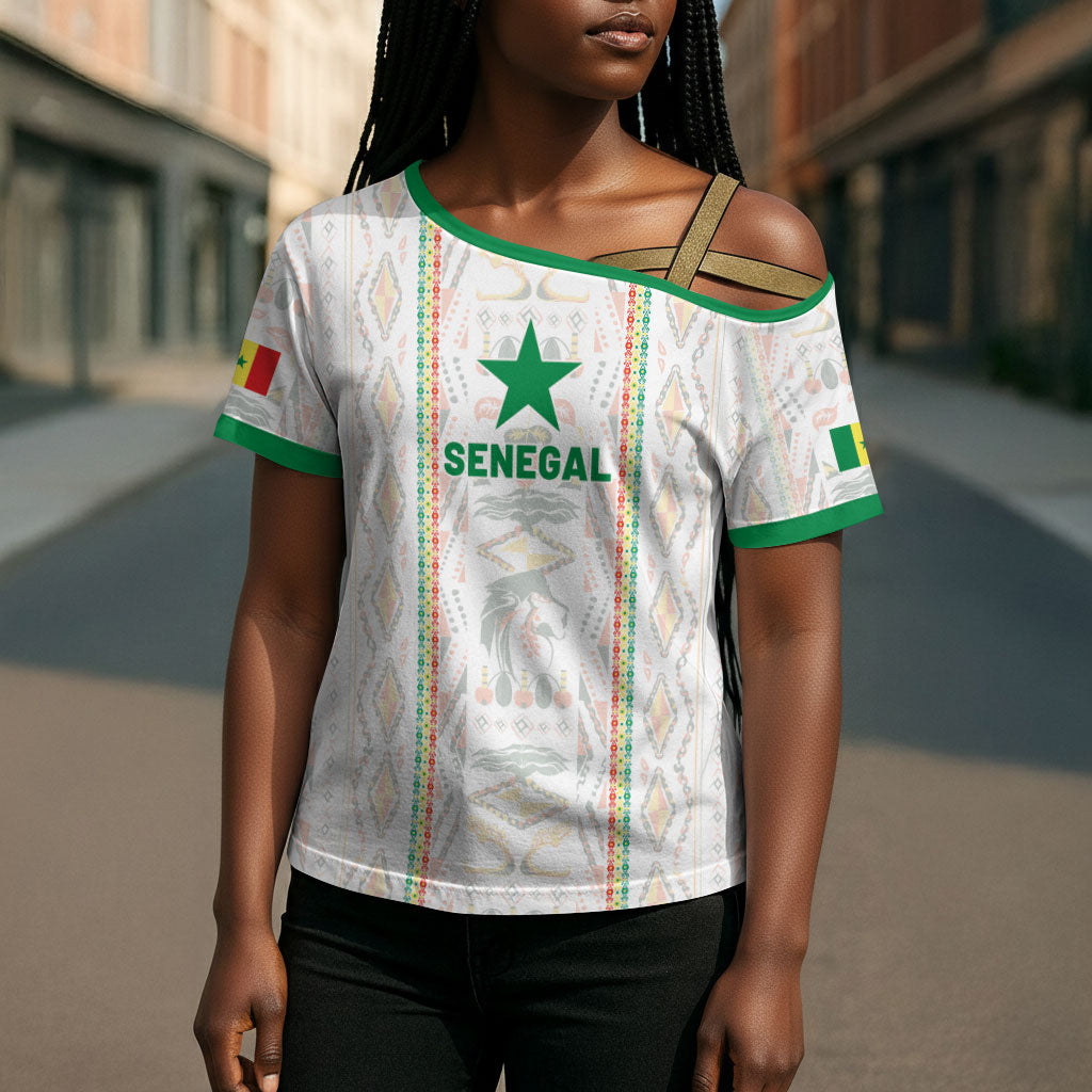 Custom Senegal Football 2026 Cross Shoulder Shirt Car Rapide-Inspired Pattern