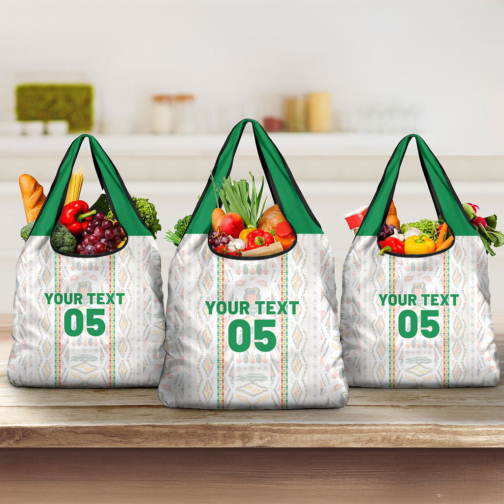 Custom Senegal Football 2026 Grocery Bag Car Rapide-Inspired Pattern