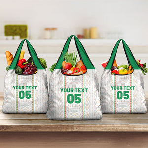 Custom Senegal Football 2026 Grocery Bag Car Rapide-Inspired Pattern