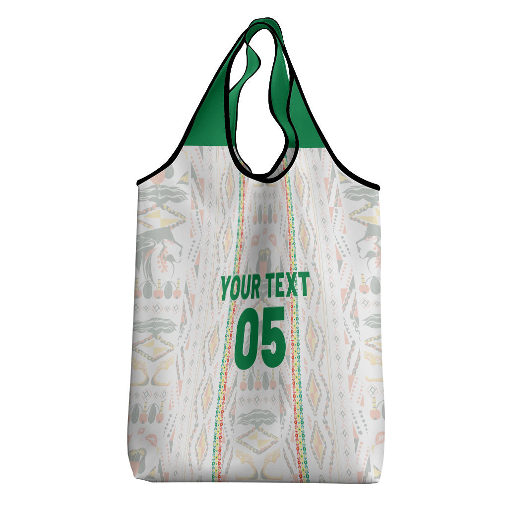 Custom Senegal Football 2026 Grocery Bag Car Rapide-Inspired Pattern
