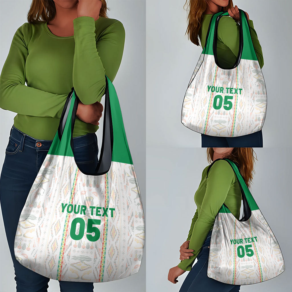 Custom Senegal Football 2026 Grocery Bag Car Rapide-Inspired Pattern