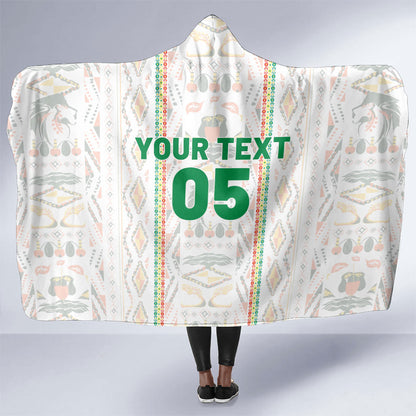 Custom Senegal Football 2026 Hooded Blanket Car Rapide-Inspired Pattern