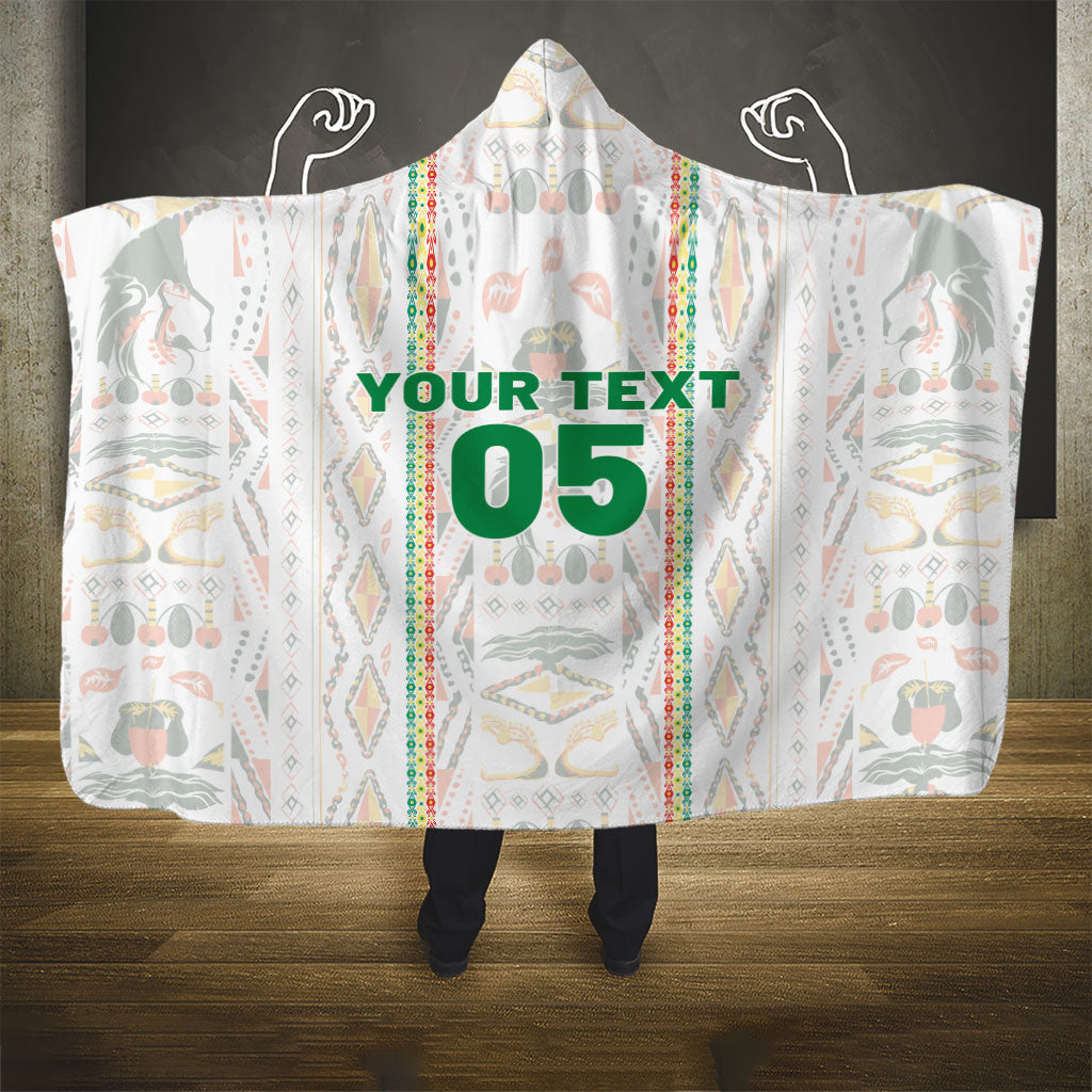 Custom Senegal Football 2026 Hooded Blanket Car Rapide-Inspired Pattern
