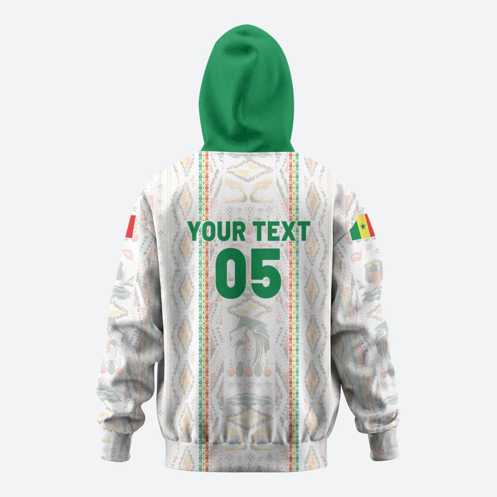 Custom Senegal Football 2026 Hoodie Car Rapide-Inspired Pattern