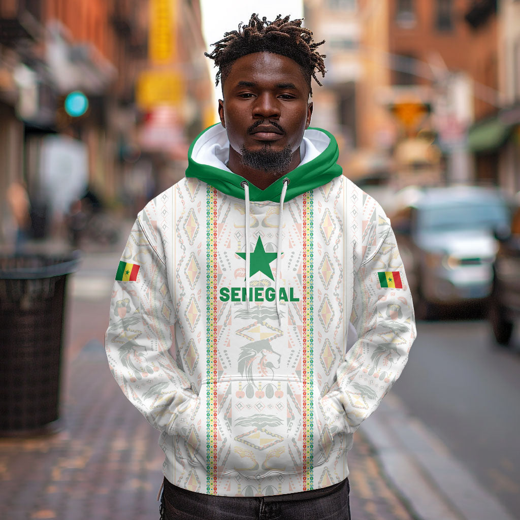 Custom Senegal Football 2026 Hoodie Car Rapide-Inspired Pattern