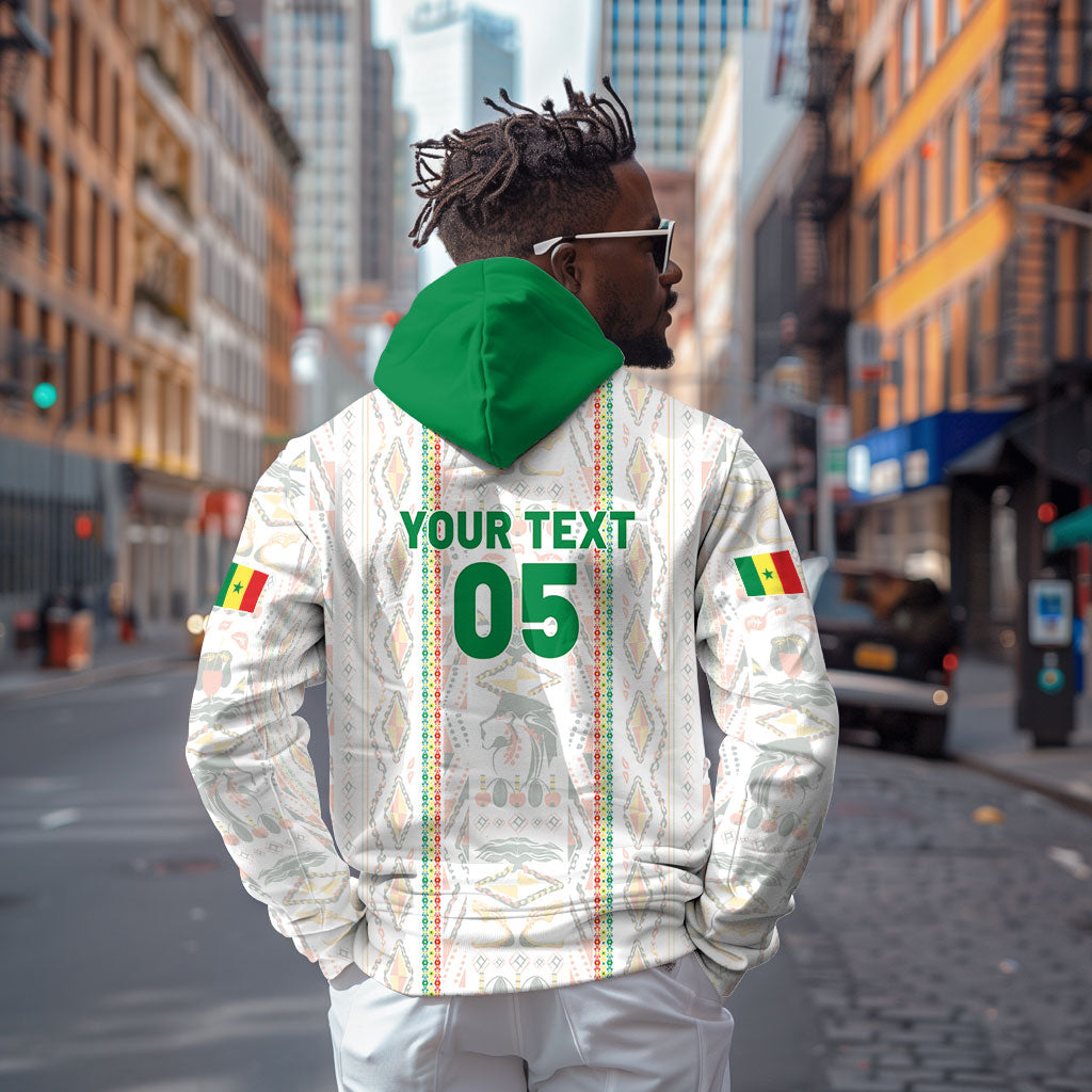 Custom Senegal Football 2026 Hoodie Car Rapide-Inspired Pattern