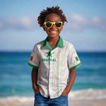 Custom Senegal Football 2026 Kid Hawaiian Shirt Car Rapide-Inspired Pattern