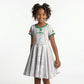 Custom Senegal Football 2026 Kid Short Sleeve Dress Car Rapide-Inspired Pattern