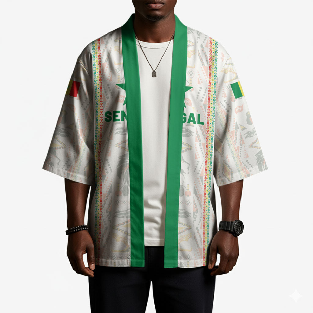 Custom Senegal Football 2026 Kimono Car Rapide-Inspired Pattern