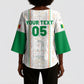 Custom Senegal Football 2026 Kimono Sleeve Blouse Car Rapide-Inspired Pattern