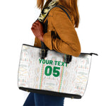 Custom Senegal Football 2026 Leather Tote Bag Car Rapide-Inspired Pattern