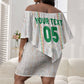 Custom Senegal Football 2026 Off Shoulder Short Dress Car Rapide-Inspired Pattern