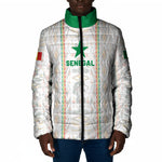 Custom Senegal Football 2026 Padded Jacket Car Rapide-Inspired Pattern