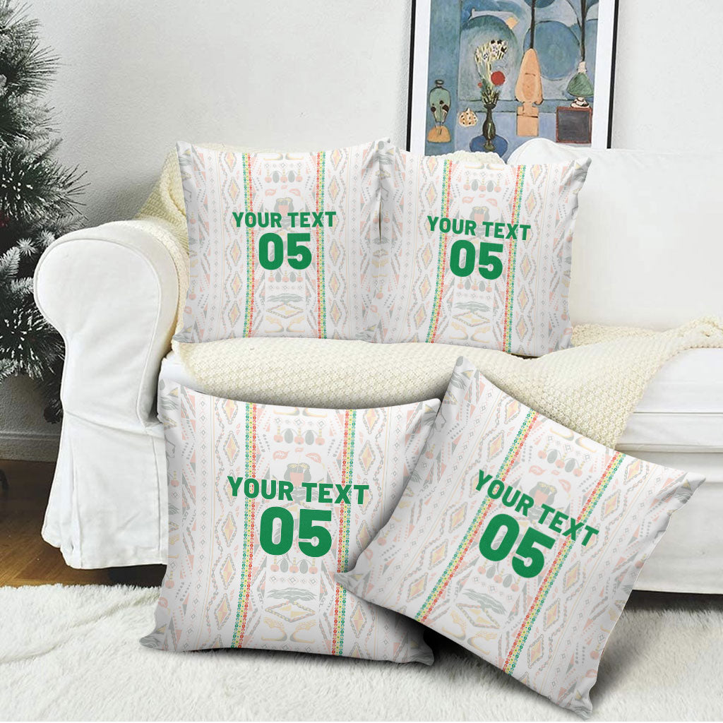 Custom Senegal Football 2026 Pillow Cover Car Rapide-Inspired Pattern