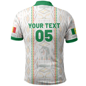 Custom Senegal Football 2026 Polo Shirt Car Rapide-Inspired Pattern